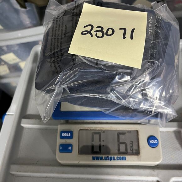 Talbots Merino Wool Classic Sweater Blue Ruffled 3/4 Sleeve Work Pullover LARGE - Picture 10 of 10